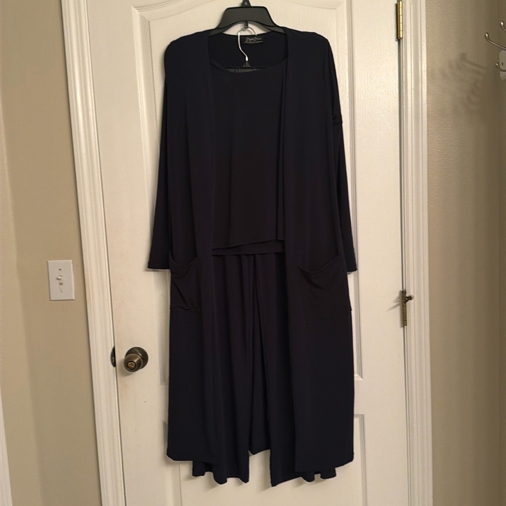 Sexy Modest, three piece navy set small
